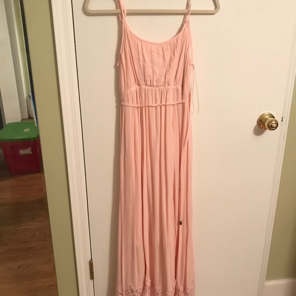 Pink Loose Fitting Maternity Dress